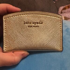 Kate Spade Metallic Gold Card Case